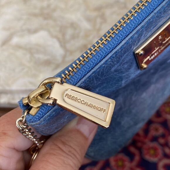 Rebecca Minkoff Cory Leather Zippered Key Chain Pouch Wallet - Picture 6 of 11